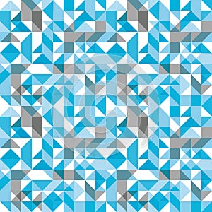 Bright mosaic seamless pattern with geometric figures
