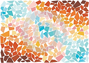Bright mosaic tiles wallpaper