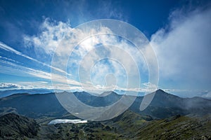 Bright mountain landscape in the Alps