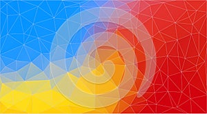 Bright Multicolor triangle mosaic background - Vector Eps