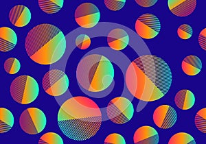 Bright multicolored circles photo