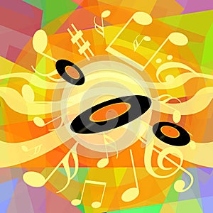 Bright music background