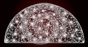 Bright Net Mesh Semisphere with Glare Spots photo