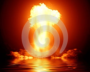 Bright nuclear explosion