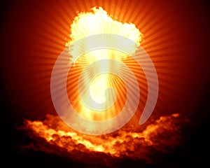 Bright nuclear explosion