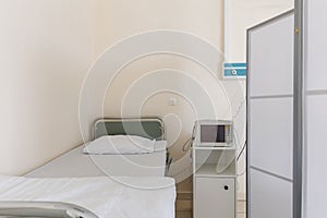 Bright office in the clinic. Medical examinations. Interior in the hospital