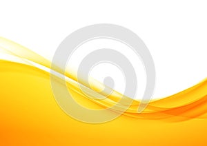 Bright orange abstract modern swoosh elegant soft wave backgroun