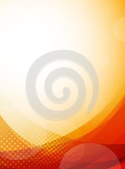 Bright orange background