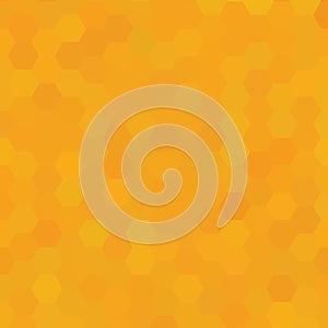 Bright orange color background. hexagon pattern illustration. vector. eps 10