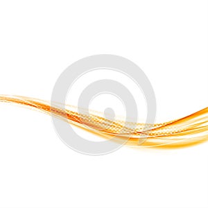 Bright orange hot flame modern futuristic swoosh fashion lines