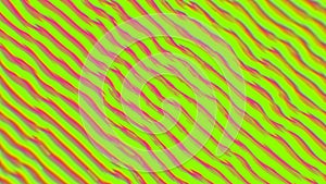 Bright pink broken lines on a neon green background.