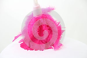 Bright Pink Feather Duster