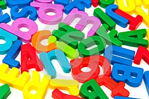 Bright Plastic Alphabet Letters