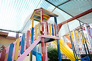 A bright playground for children.