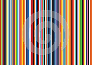 Bright Pop Art Retro Stripe Vertical Flat Line Pattern Background