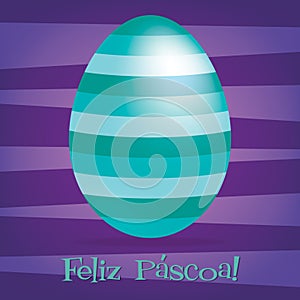 Bright Happy Easter Egg card
