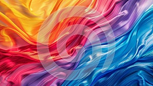 Bright Pride background with interlocked hands symbolizing unity