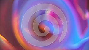 Bright rainbow abstract glowing, swirling organic circle. Digital lightwave in spiral formation with bokeh and colorful