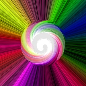 Bright rainbow colorful and twirl disk