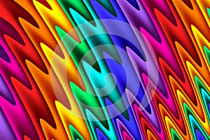 Bright rainbow wavy abstract background. Artwork for creative design and art
