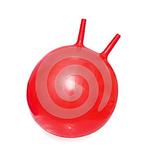 Bright red ball-kangaroo photo