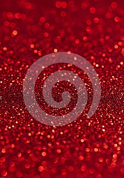 Bright red bokeh effect with variously sized circular highlights. The blurred, photo