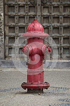 Bright Red Fire Hydrant