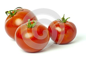 Bright red fresh tomatoes