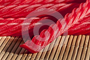 Bright Red Licorice Candy
