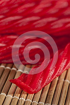 Bright Red Licorice Candy