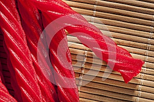 Bright Red Licorice Candy