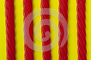 Bright Red Licorice Candy