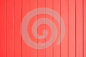 Bright red painted wooden planks texture, background