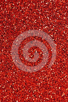 Bright red shiny glitter background