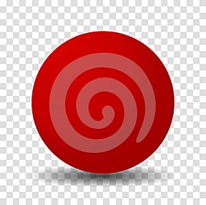 Bright Red Sphere Ball
