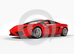 Bright Red Supercar