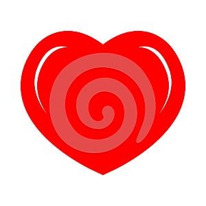 Bright red symbolic source of heart experiences