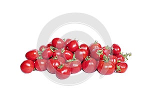 Bright red tomatoes isolated