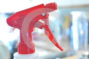 Bright Red, Translucent Spray Bottle Trigger