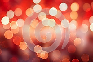 bright red and white lights bokeh background