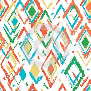 Bright rhombus seamless pattern