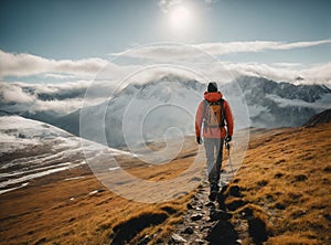 bright and rich photographs of active mountaineering adventures.