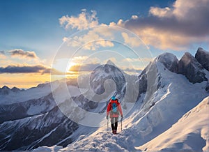 bright and rich photographs of active mountaineering adventures.