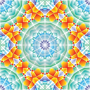 Bright seamless abstract pattern, mandala.