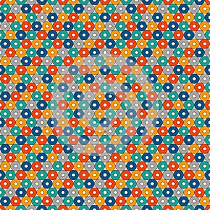 Bright seamless pattern with repeated circles. Bubble motif. Geometric abstract background. Modern surface texture.