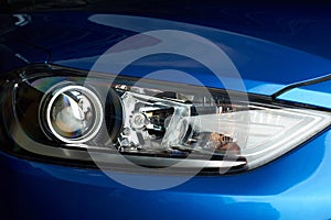 Bright shiny headlight