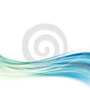 Bright smooth satin swoosh wave background template