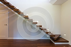 Bright space - modern staircase photo