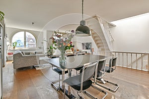 Bright spacious dining room