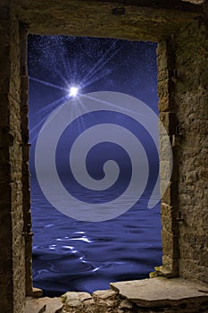 Star ocean stone window